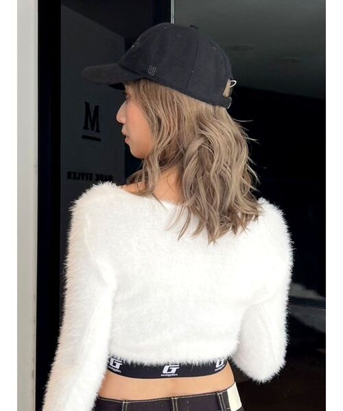 GYDA（ジェイダ）の「NEED ALL OF THEM WOOLライクCAP（キャップ・レディース・ブラック/グレー・FREE）」の6枚目の写真