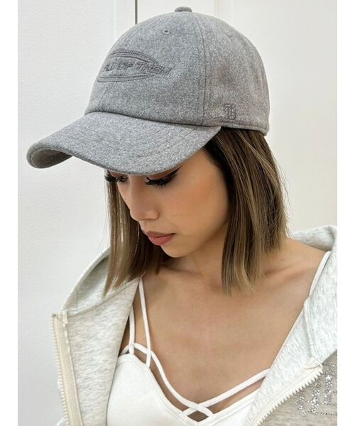 GYDA（ジェイダ）の「NEED ALL OF THEM WOOLライクCAP（キャップ・レディース・ブラック/グレー・FREE）」の7枚目の写真