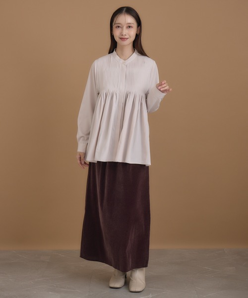 KATHARINE ROSS（キャサリンロス）の「【Pillini/ピリーニ】ベロアチュールナロースカート（スカート・レディース・ブラック/モカ/ブラウン・MEDIUM/LARGE）」の16枚目の写真