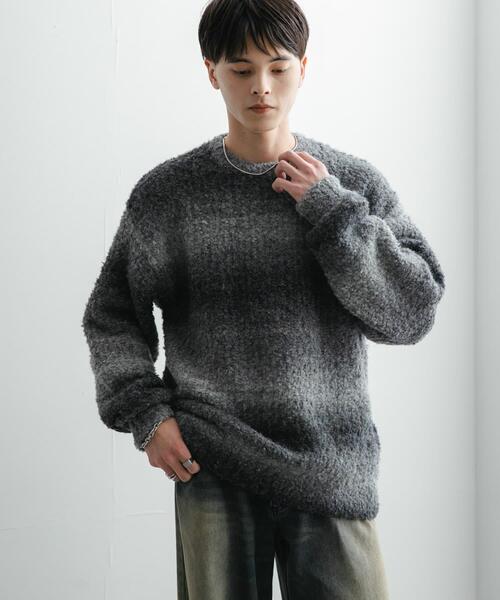 セール】『ユニセックス』ブークレグラデーションニット（ニット