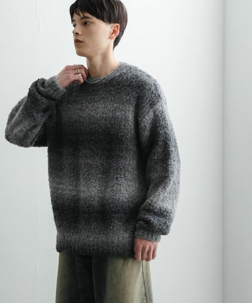 SENSE OF PLACE by URBAN RESEARCH（センスオブプレイスバイアーバンリサーチ）の「『ユニセックス』ブークレグラデーションニット（ニット/セーター・メンズ・ブルー/グレー/ブラウン/オレンジ/ライトグレー/グリーン・MEDIUM/LARGE）」の16枚目の写真