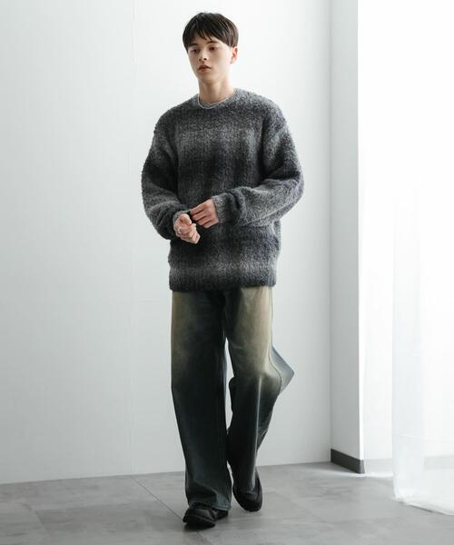 SENSE OF PLACE by URBAN RESEARCH（センスオブプレイスバイアーバンリサーチ）の「『ユニセックス』ブークレグラデーションニット（ニット/セーター・メンズ・ブルー/グレー/ブラウン/オレンジ/ライトグレー/グリーン・MEDIUM/LARGE）」の17枚目の写真