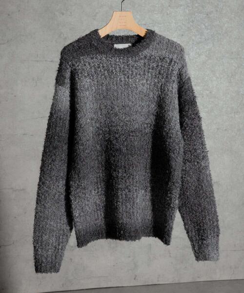 SENSE OF PLACE by URBAN RESEARCH（センスオブプレイスバイアーバンリサーチ）の「『ユニセックス』ブークレグラデーションニット（ニット/セーター・メンズ・ブルー/グレー/ブラウン/オレンジ/ライトグレー/グリーン・MEDIUM/LARGE）」の19枚目の写真