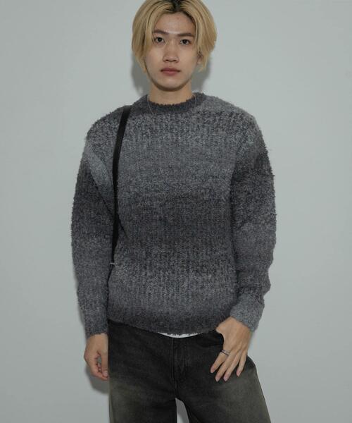 SENSE OF PLACE by URBAN RESEARCH（センスオブプレイスバイアーバンリサーチ）の「『ユニセックス』ブークレグラデーションニット（ニット/セーター・メンズ・ブルー/グレー/ブラウン/オレンジ/ライトグレー/グリーン・MEDIUM/LARGE）」の20枚目の写真