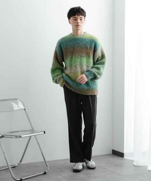 SENSE OF PLACE by URBAN RESEARCH（センスオブプレイスバイアーバンリサーチ）の「『ユニセックス』ブークレグラデーションニット（ニット/セーター・メンズ・ブルー/グレー/ブラウン/オレンジ/ライトグレー/グリーン・MEDIUM/LARGE）」の7枚目の写真