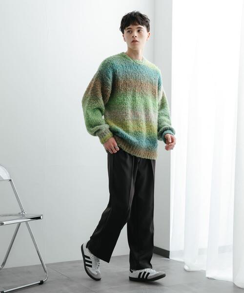 SENSE OF PLACE by URBAN RESEARCH（センスオブプレイスバイアーバンリサーチ）の「『ユニセックス』ブークレグラデーションニット（ニット/セーター・メンズ・ブルー/グレー/ブラウン/オレンジ/ライトグレー/グリーン・MEDIUM/LARGE）」の8枚目の写真