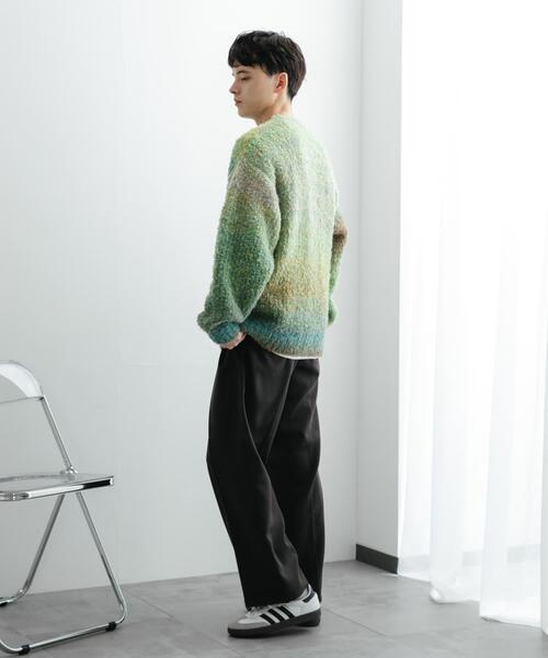 SENSE OF PLACE by URBAN RESEARCH（センスオブプレイスバイアーバンリサーチ）の「『ユニセックス』ブークレグラデーションニット（ニット/セーター・メンズ・ブルー/グレー/ブラウン/オレンジ/ライトグレー/グリーン・MEDIUM/LARGE）」の9枚目の写真
