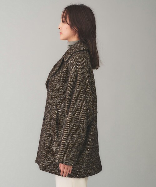 UNTITLED(アンタイトル)の「◆【TICCA】ミックスツイードピーコート(ピーコート・レディース・ブラウン系その他5・02)」の14枚目の写真