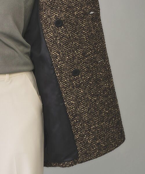 UNTITLED(アンタイトル)の「◆【TICCA】ミックスツイードピーコート(ピーコート・レディース・ブラウン系その他5・02)」の2枚目の写真