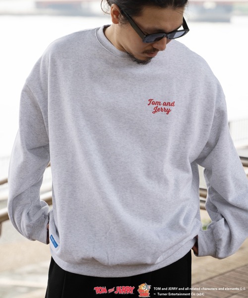 Tom&Jerry(トムアンドジェリー)の「TOM and JERRY トムとジェリー クルーネックスウェット(スウェット・メンズ・ライトグレー/オレンジ/ネイビー/ブラック/モカ・M/L/LL)」の21枚目の写真