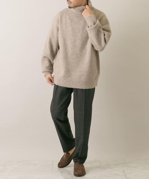 セール】『XLサイズあり』ブークレストレッチタートルニット（ニット