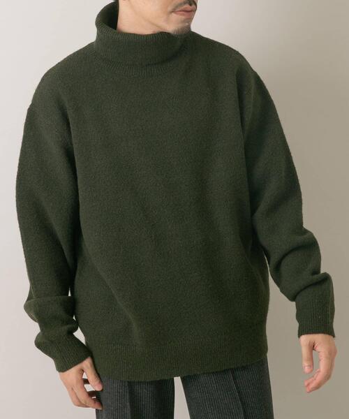 セール】『XLサイズあり』ブークレストレッチタートルニット（ニット