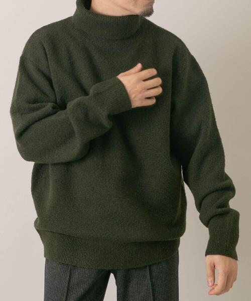 セール】『XLサイズあり』ブークレストレッチタートルニット（ニット