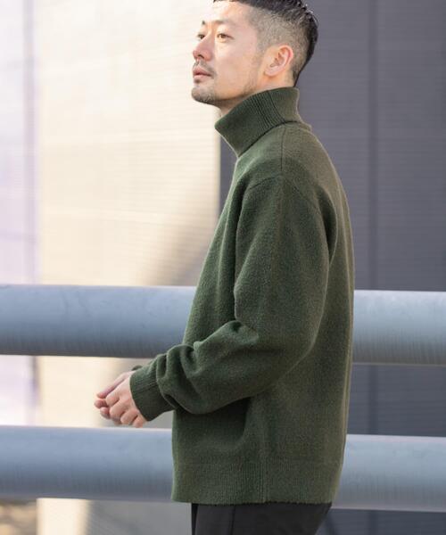 URBAN RESEARCH ROSSO MEN(アーバンリサーチロッソメン)の「『XLサイズあり』ブークレストレッチタートルニット(ニット/セーター・メンズ・カーキ/ブラック/グレー/ベージュ系その他・MEDIUM/LARGE/X-LARGE/SMALL)」の14枚目の写真