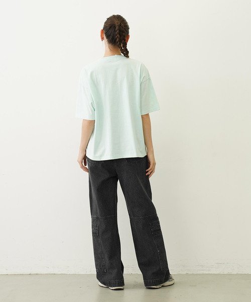 セール】EMBROIDERY ARCH STENCIL WIDE S/S TEE（Tシャツ