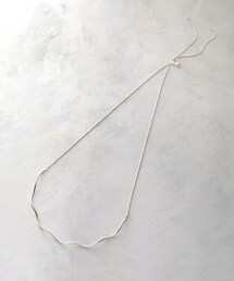 OPAQUE.CLIP | 【前後2WAY】メタル×フェイクパールスライドネックレス(ネックレス)