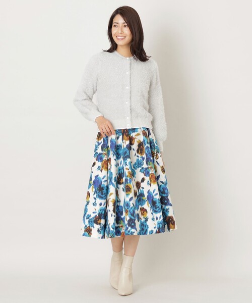 TO BE CHIC(トゥー ビー シック)の「ファンシーフェザー 2WAYニット(ニット/セーター・レディース・グレー系その他/ベージュ・42/40)」の3枚目の写真