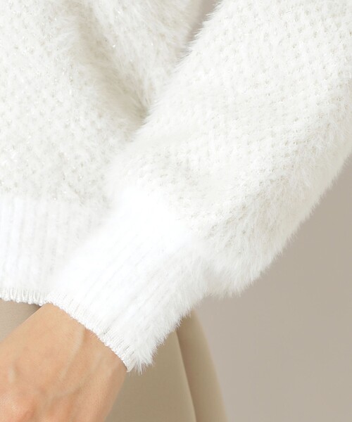 TO BE CHIC(トゥー ビー シック)の「ファンシーフェザー 2WAYニット(ニット/セーター・レディース・グレー系その他/ベージュ・42/40)」の9枚目の写真
