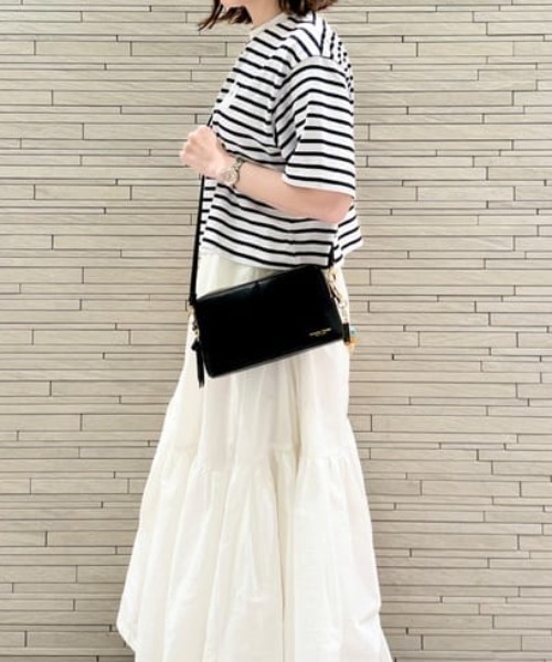 Samantha Thavasa Petit Choice(サマンサタバサ プチチョイス)の「センターステッチミニショルダーバッグ(ショルダーバッグ・レディース・ブラウン/ピンク/ブラック・FREE)」の2枚目の写真