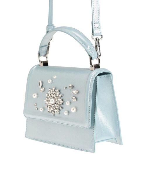 MERCURYDUO（マーキュリーデュオ）の「2WAYショルダービジューBAG（ショルダーバッグ・レディース・オフホワイト/ブルー・FREE）」の4枚目の写真