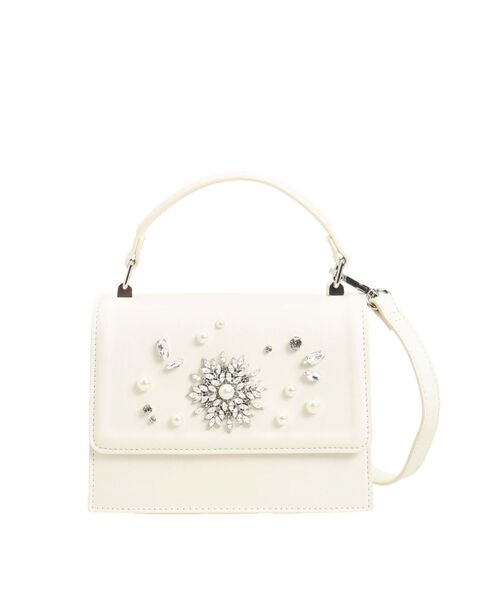 MERCURYDUO（マーキュリーデュオ）の「2WAYショルダービジューBAG（ショルダーバッグ・レディース・オフホワイト/ブルー・FREE）」の7枚目の写真