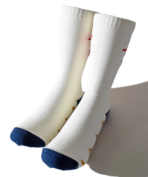 ALDIES(アールディーズ)の「90s Long Socks / ナインティーズロングソックス(ソックス/靴下・メンズ・ホワイト/ピンク/ブラック・MENS/WOMENS)」の5枚目の写真