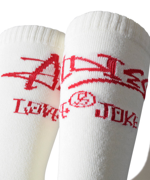 ALDIES(アールディーズ)の「90s Long Socks / ナインティーズロングソックス(ソックス/靴下・メンズ・ホワイト/ピンク/ブラック・MENS/WOMENS)」の6枚目の写真