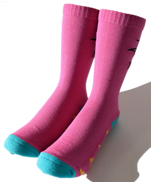 ALDIES(アールディーズ)の「90s Long Socks / ナインティーズロングソックス(ソックス/靴下・メンズ・ホワイト/ピンク/ブラック・MENS/WOMENS)」の13枚目の写真