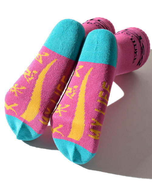 ALDIES(アールディーズ)の「90s Long Socks / ナインティーズロングソックス(ソックス/靴下・メンズ・ホワイト/ピンク/ブラック・MENS/WOMENS)」の15枚目の写真