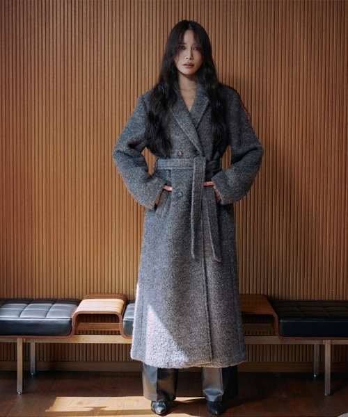 AMBIENT（アンビエント）の「ブークレウールコート（その他アウター・レディース・キャメル/アイボリー/グレー/ピンク・M/S）」の9枚目の写真