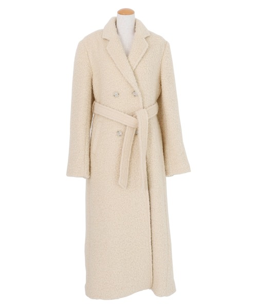 AMBIENT（アンビエント）の「ブークレウールコート（その他アウター・レディース・キャメル/アイボリー/グレー/ピンク・M/S）」の7枚目の写真