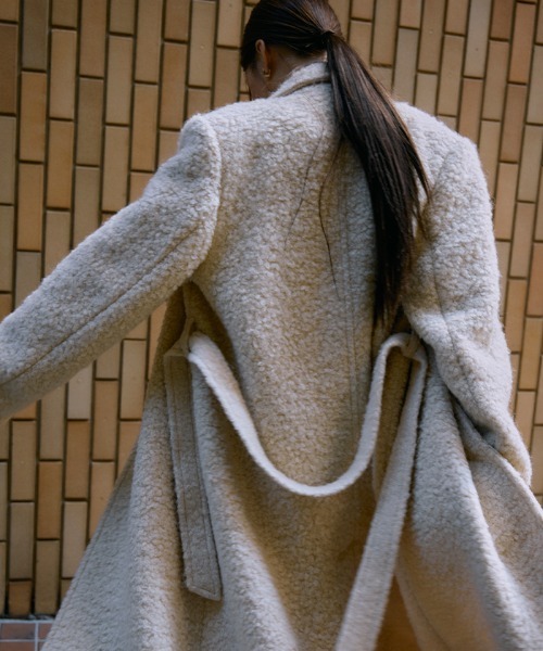 AMBIENT（アンビエント）の「ブークレウールコート（その他アウター・レディース・キャメル/アイボリー/グレー/ピンク・M/S）」の13枚目の写真