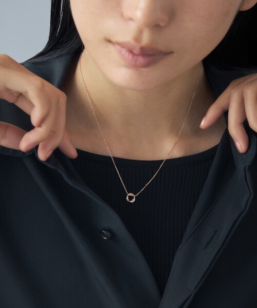 Jouete（ジュエッテ）の「[ディアマンティーニ] ネックレス ダイヤモンド サークル（ネックレス・レディース・プラチナム/イエローゴールド/ピンクゴールド・FREE）」の18枚目の写真
