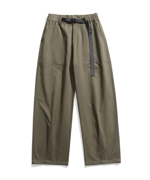 B'day(ビーデイ)の「【 B'day / ビーデー 】ツイルイージーバレルレッグパンツ(チノパンツ・メンズ・ベージュ/オリーブ/ブラック・MEDIUM/LARGE)」の10枚目の写真
