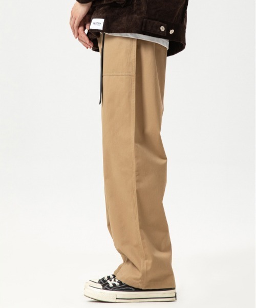 B'day(ビーデイ)の「【 B'day / ビーデー 】ツイルイージーバレルレッグパンツ(チノパンツ・メンズ・ベージュ/オリーブ/ブラック・MEDIUM/LARGE)」の6枚目の写真