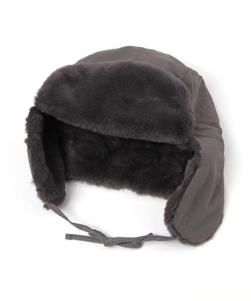 OUTDOOR PRODUCTS（アウトドアプロダクツ）の「【OUTDOOR PRODUCTS(アウトドアプロダクツ)】別注ファーフライトキャップ（キャップ・レディース・チャコール/アイボリー・FREE）」の14枚目の写真