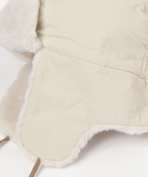 OUTDOOR PRODUCTS（アウトドアプロダクツ）の「【OUTDOOR PRODUCTS(アウトドアプロダクツ)】別注ファーフライトキャップ（キャップ・レディース・チャコール/アイボリー・FREE）」の21枚目の写真