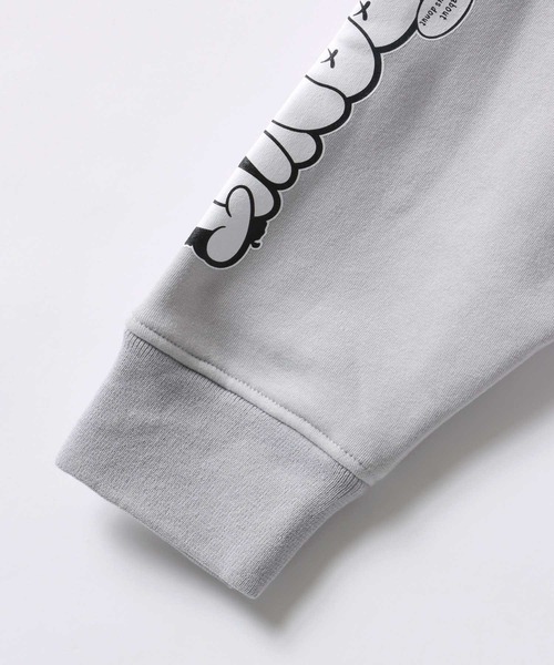 SITRY（シトリー）の「Street Style Design Sweat Hoodie/オーバーサイズ ヘビーウェイト 裏起毛 ドーナツ ワンポイント刺繍 袖プリント フルジップパーカー スウェット レディース メンズ（パーカー・メンズ・ライトグレー/ブラック/インディゴブルー・M/L/LL）」の6枚目の写真