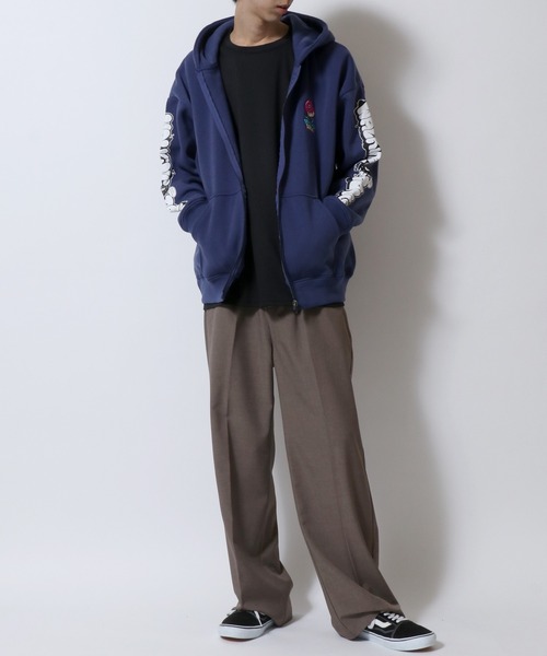 セール】Street Style Design Sweat Hoodie/オーバーサイズ