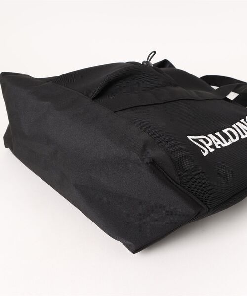 SPALDING（スポルディング）の「【SPALDING】AIRMESH BASIC TOTE BAG / スポルディング エアメッシュ ロゴ トートバッグ（トートバッグ・メンズ・ネイビー/ワイン/ブラック・FREE）」の5枚目の写真