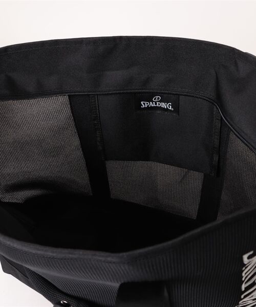 SPALDING（スポルディング）の「【SPALDING】AIRMESH BASIC TOTE BAG / スポルディング エアメッシュ ロゴ トートバッグ（トートバッグ・メンズ・ネイビー/ワイン/ブラック・FREE）」の6枚目の写真