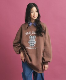 PINK-latte（ピンクラテ）の「クマプリントスウェット（スウェット・キッズ）」