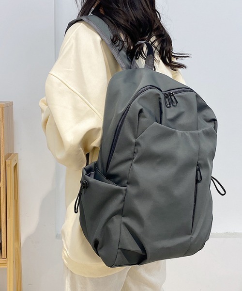 Teem Store(チームストア)の「【A4対応】【大容量】シンプル通勤通学リュックサック 新生活 レディース ユニセックス(バックパック/リュック・レディース・ブラック/アイボリー/グレー・F)」の21枚目の写真