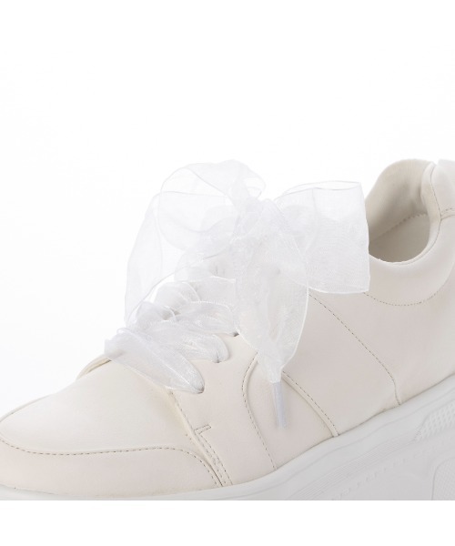 EVOL（イーボル）の「【XS-LLサイズ展開・軽量】2WAY8cm厚底レースアップシューズ IY5734（スニーカー・レディース・グレー/ブラック/ホワイト/ダークグレー/ブラウン・M/S/L/XS/LL）」の9枚目の写真