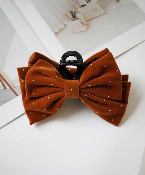 Port（ポート）の「【 Port / ポート 】 ベロア ビッグ リボン バンスクリップ（バレッタ/ヘアクリップ・レディース・ブラック/ブラック系その他/バーガンディー/ボルドー/ブラウン/ピンク/レッド系その他・FREE）」の16枚目の写真