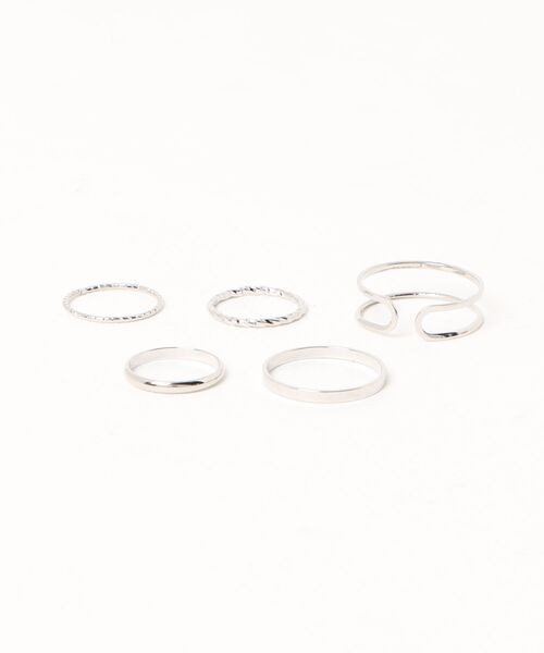 VIBGYOR Women(ヴィブジョー ウィメン)の「【float】シンプル デザイン リング【5個セット】(リング・レディース・ゴールド/シルバー/ブラック・FREE)」の6枚目の写真