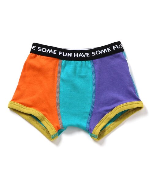BREEZE（ブリーズ）の「BOYSカラバリボクサーパンツ（ボクサーパンツ・キッズ・ブラック/レインボー/ネイビー/オレンジ・100/110/120/130/140/150）」の4枚目の写真