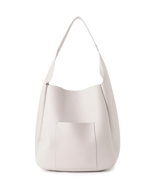 OPAQUE.CLIP(オペークドットクリップ)の「【軽量/A4サイズ対応】シュリンク合皮ワンハンドルトートバッグ(トートバッグ・レディース・ライトグレー/ブラック/アイボリー・00)」の21枚目の写真