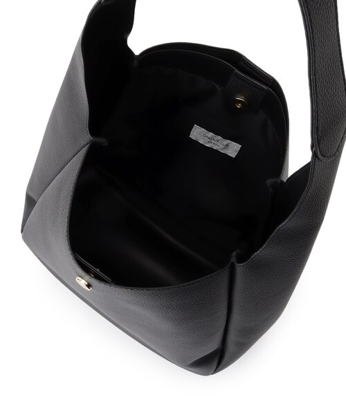 OPAQUE.CLIP(オペークドットクリップ)の「【軽量/A4サイズ対応】シュリンク合皮ワンハンドルトートバッグ(トートバッグ・レディース・ライトグレー/ブラック/アイボリー・00)」の17枚目の写真