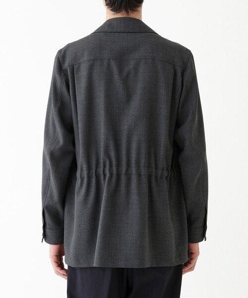 TAKEO KIKUCHI（タケオキクチ）の「【THE FLAGSHIP】ポリエステルウール メッシュ サファリジャケット（ブルゾン・メンズ・チャコールグレー/ネイビー・02/03/04）」の8枚目の写真